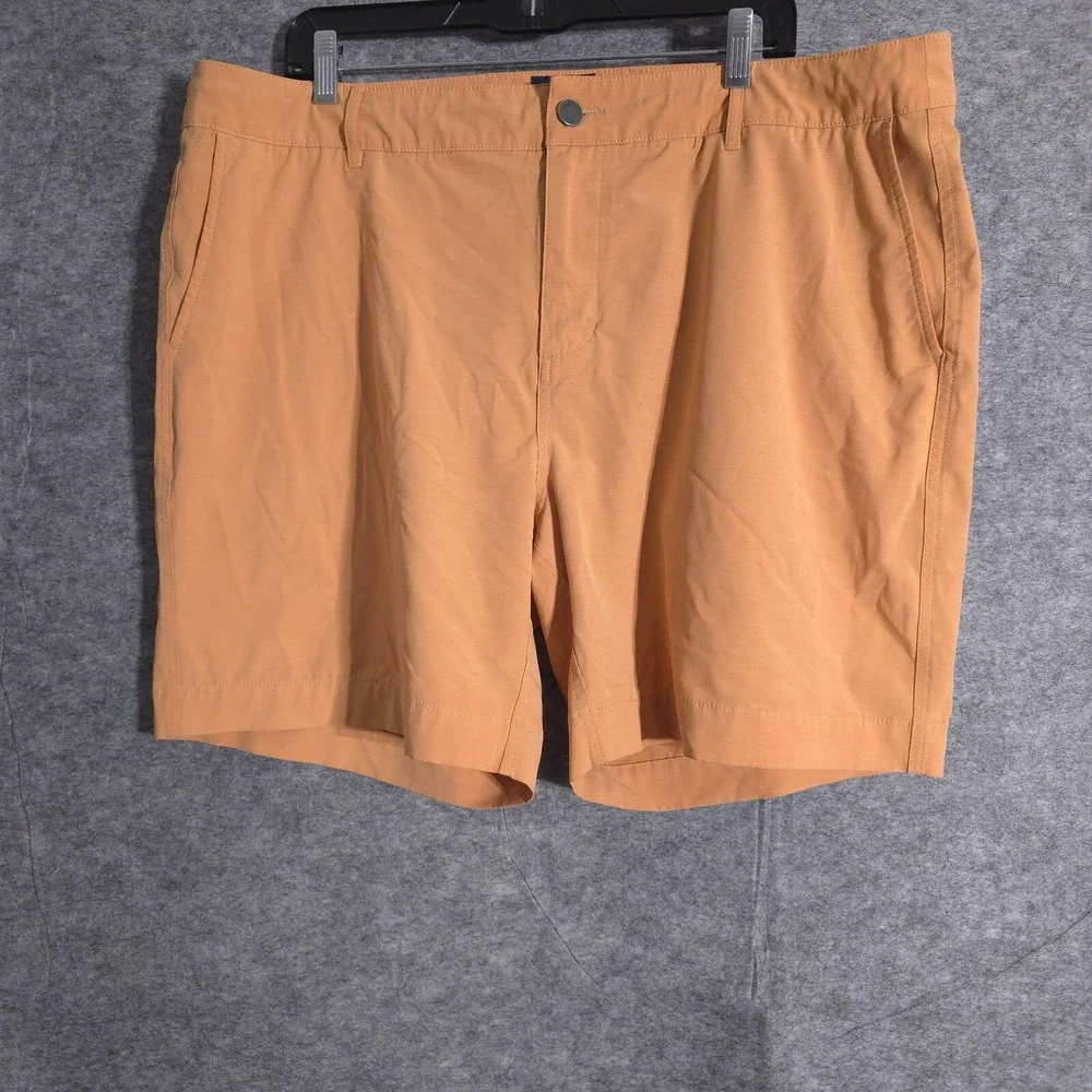 Faherty All Day Shorts Men's 38 Brown Stretch Lightweight Drawstring Golf Beach